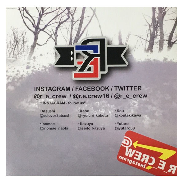 surf&snow 54TIDEの【Re Crew】1st full movie アールイー スノーボード SNOW BOARDS DVD 石川 敦 壁田 竜一 滝川 航 宮澤 悠太郎 斉藤 一也 井前 直樹【正規品】｜アングル2