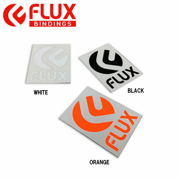 【FLUX】フラックス ICON DIECUT STICKER Large ロゴカッティングステッカー シール スノーボード スノボー バインディング 9cm 12.6cm【あす楽対応】