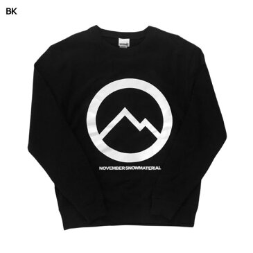 【NOVEMBER】ノーベンバー 2019-2020 SW-MTMK トレーナー Sweat 長袖 トップス スノーボード スノボー S-XXL BK・GR