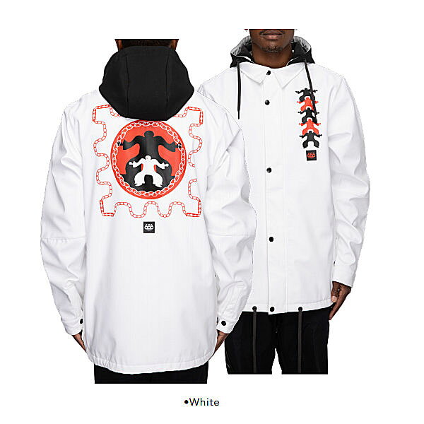 surf&snow 54TIDEの【686】2021/2022 SIX EIGHT SIX OUTERWEAR Waterproof Coaches Jacket メンズ スノージャケット アウター スノーウェア スノーボード S/M/L/XL 4カラー｜アングル2