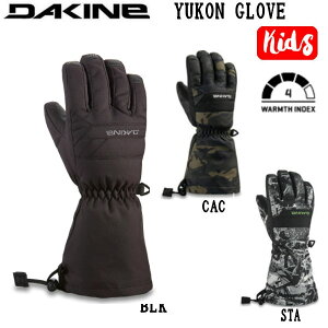 【DAKINE】 ダカイン 2022/2023 KIDS YUKON GLOVE キッズ 子供用 グローブ 5本指 スノーグローブ スノーボード スキー 手袋 KS/KM/KL/KX 3カラー【あす楽対応】