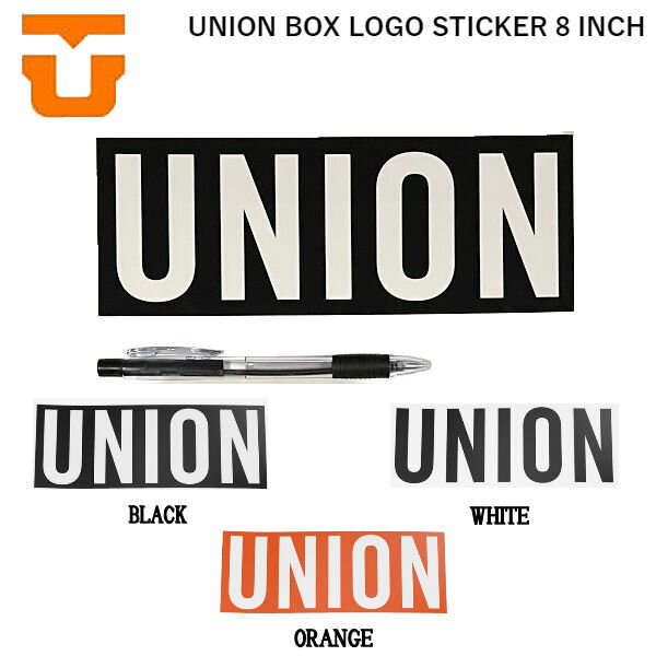 【UNION】2021/2022 ユニオン BOX LOGO STICKER ボックスロゴ ステッカー シール スノーボード 小物 アクセサリー 8インチ 3カラー【正規品】【あす楽対応】