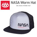 【686】2022/2023 NASA Worm Hat メンズ ナサ ハット コラボ スナップバック キャップ スノーボード ONE SI...