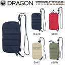 【DRAGON】ドラゴン 2024/2025 WARM CELL PHONE CASE+ メンズ レディース ユニセックス 携帯電話 スマホケース 小物入れ ショルダーバッグ 保温性 スノーボード スキー アウトドア キャンプ ONESIZE 4カラー【正規品】