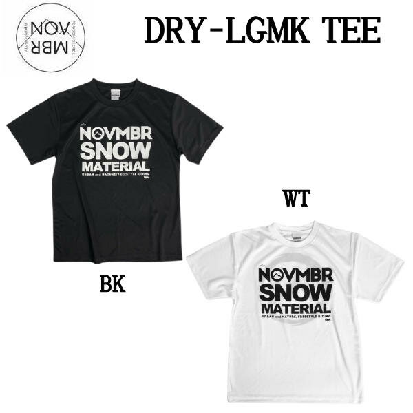 【NOVEMBER】ノーベンバー DRY-LGMK TEE 人気 定番 半袖 Tシャツ ティーシャツ 吸水速乾性 UV T-Shirts トップス スノーボード スノボー オフトレ アウトドア キャンプ S/M/L/XL/XXL【あす楽対応】