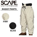 ySCAPEz2023/2024 GXP[v BAGGY PANTS Y fB[X oM[pc Xm[pc ϐ h Xm[EFA Xm[{[h S/M/L 2J[yyΉz