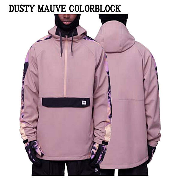 surf&snow 54TIDEの【686】シックスエイトシックス WATERPROOF ANORAK メンズ シェルパーカー スノージャケット 薄手 アノラック 耐水 トップス スノーウェア スノーボード スキー アウトドア ウィンタースポーツ M/L/XL/XXL 4カラー【正規品】｜アングル2