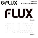 【FLUX】フラックス LOGO STICKER ロゴステッカー シール スノーボード 板 ウィンタースポーツ スキー Lサイズ 横220mmx縦73mm 2カ...
