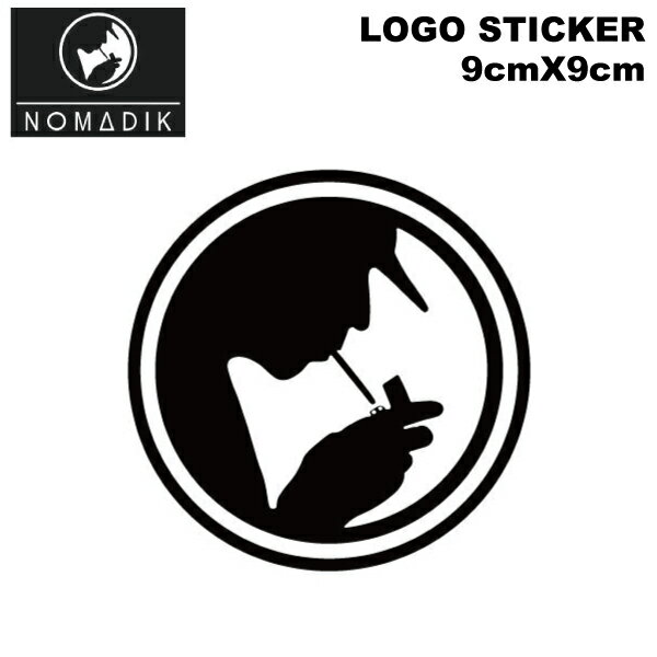 【NOMADIK】ノマディック Logo Sticker ロゴ ステッカー シール スノーボード スキー 9cmx9cm【正規品】【あす楽対応】