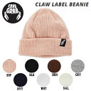 【CRABGRAB】クラブグラブ 2023/2024 CLAW LABEL BEANIE ビーニー ニット帽 帽子 スノーボード 防寒 ONE SIZE 7カラー【あす楽対応】の商品画像