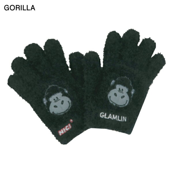 【GLAMLIN】グラムリン 定番アイテム NICI COLLABO FIVE FINGER レディース 手袋 5本指 グローブ ニキコラボ 防寒 ふわふわ スノーボード スキー アウトドア 6カラー【正規品】