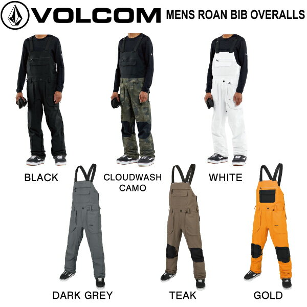 【VOLCOM】ボルコム MENS ROAN BIB OVERALLS メンズ スノーパンツ ビブパンツ スノーウェア オーバーオール ボトムス ズボン つなぎ...