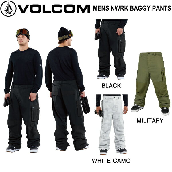 【VOLCOM】ボルコム 2023/2024 MENS NWRK BAGGY PANTS メンズ スノーパンツ ボトムス ズボン ウェア スノーボード スキー パウダー フリーラン アウトドア M/L 3カラー【正規品】【あす楽対応】