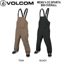 【VOLCOM】ボルコム 2023/2024 MENS V.CO SPARTA BIB OVERALL メンズ ビブパンツ スノーパンツ ウェア スノーボード パウダー フリーラン アウトドア M/L/XL 2カラー【正規品】【あす楽対応】