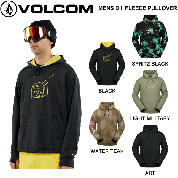 【VOLCOM】ボルコム 2023/2024 MENS D.I. FLEECE PULLOVER メンズ プルオーバーパーカー 耐久撥水 トップス スノーボード スキー アウトドア M/L/XL 5カラー【正規品】【あす楽対応】