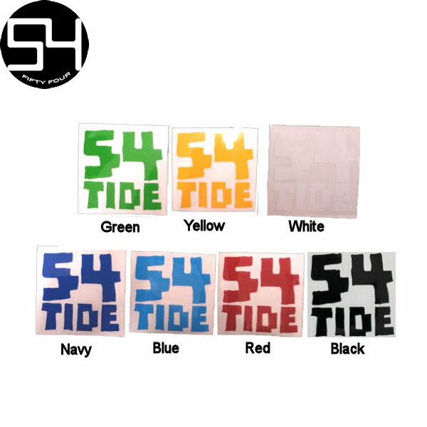 【54TIDE】54ORIGINAL オリジナルカッティングステッカー/7cm×7cm/7カラー fiftyfourtide