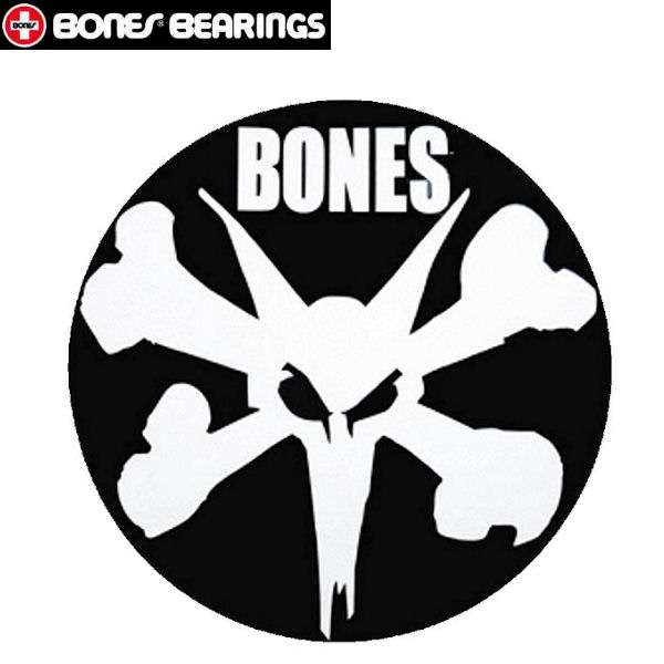 【BONES】ボーンズ 特大ステッカー 直径約30cm ブラック