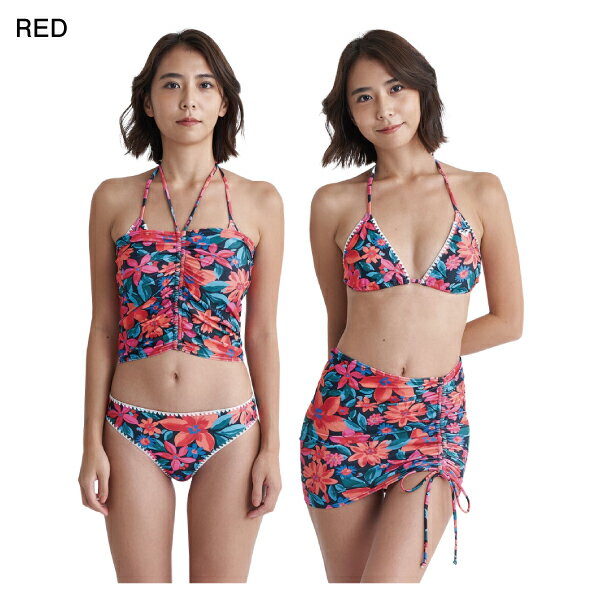 【ROXY】ロキシー 2024春夏 ARENA TRI レディース 水着 ビキニ トップス スカート ...