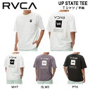 ルーカ 2024春夏 UP STATE TEE メンズ 半袖 Tシャツ トップス クルーネック バックプリント スケートボード サーフィン アウトドア キャンプ S/M/L/XL 3カラー