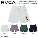 【RVCA】ルーカ 2024春夏 OE SWEAT SHORTS メンズ ハーフパンツ スウェットパンツ 半ズボン ボトムス 厚手 セットアップ可能 スケートボード サーフィン アウトドア キャンプ S/M/L/XL 4カラー【正規品】