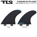 【TOOLS】トゥールス TLS STANDARD FIN TRI-LARGE TWO-TAB サーフィン ボードフィン トライフィン サイドフィン センターフ...