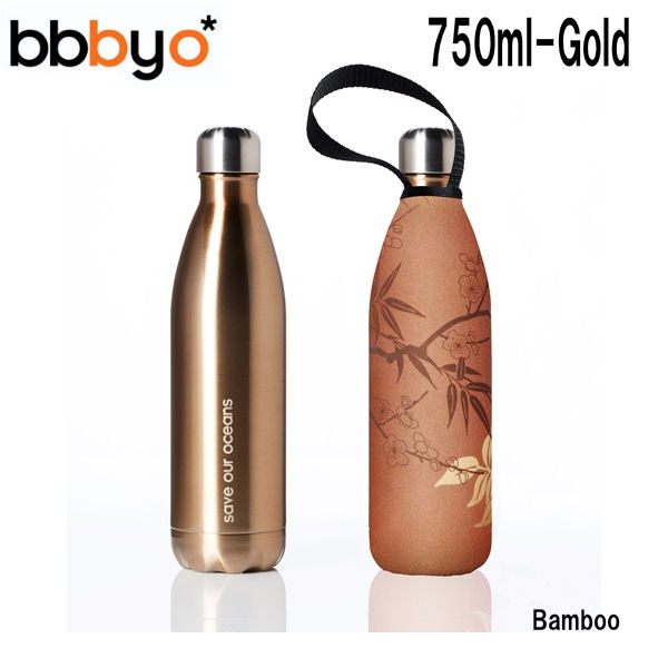 【bbbyo】ビービービーワイオー BBBYO Future Bottle フューチャーボトル ステンレスボトル タンブラー 水筒 保温 保冷 カバー付き ウォーターボトル 750ml