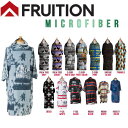 【FRUITION】フリュージョン MICROFIBER PONCHO メンズ レディース マイクロファイバー お着替えポンチョ 防寒 サーフィン 海水浴 プー...