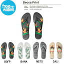 【freewaters】フリーウォータース 2018春夏 Becca Print レディース ビーチサンダル ビーサン 靴 23cm・24cm