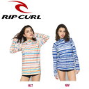 【RIP CURL】リップカール2017春夏 SUN GYPSY ZIP UP RASH レディース ラッシュガード 長袖ジップアップパーカー ロングスリーブ 紫外線対策 M・L 2カラー