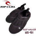 【RIP CURL】リップカール REEF WALKER レディース ジュニア ウォーターシューズ マリンシューズ 子供 アクアシューズ 折り畳み可能 20cm-23cm BLK【正規品】【あす楽対応】