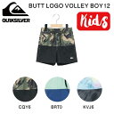 【QUIKSILVER】クイックシルバー 2023春夏 BUTT LOGO VOLLEY BOY 12 キッズ キッズ ボードショーツ サーフトランクス 海 プール サーフィン アウトドア 100~120 3カラー【正規品】【あす楽対応】