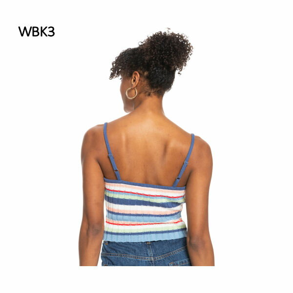 【ROXY】ロキシー 2022新モデル DREAM SIGN STRIPE ニット キャミ フィットネス ヨガ スケートボード サーフィン キャンプ アウトドア S/M/L 正規品【あす楽対応】