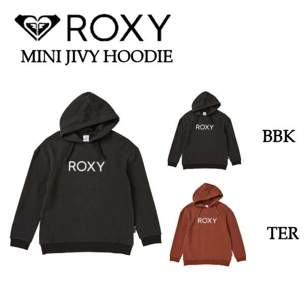 楽天surf＆snow 54TIDE【ROXY】ロキシー 2021秋冬 MINI JIVY HOODIE キッズ パーカー トップス レディース ロングスリーブ アウトドア キャンプ サーフ 正規品 サイズ100-150 2カラー 【あす楽対応】