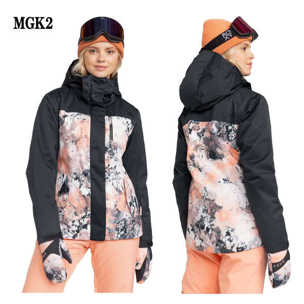 【ROXY】ロキシー 2024秋冬 REGULAR FIT 10K ROXY JETTY BLOCK JK レディース スノ...