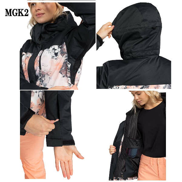 【ROXY】ロキシー 2024秋冬 REGULAR FIT 10K ROXY JETTY BLOCK JK レディース スノ...