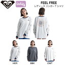 【ROXY】ロキシー 2024春夏 FEEL FREE レディース ロンT 長袖 リンガー Tシャツ トップス バックプリント ティーシャツ TEE ヴィンテージライク サーフ アウトドア キャンプ S/M/L 3カラー【正規品】【あす楽対応】