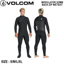 【VOLCOM】ボルコム MODULATOR 3/2MM LONG SLEEVE BACK ZIP FULLSUIT メンズ ウェットスーツ 冬用 サーフィン マリンスポーツ ボディボード シュノーケリング S/M/L/XL【正規品】【あす楽対応】