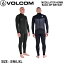 【VOLCOM】ボルコム MODULATOR 4/3MM BACK ZIP WETSUIT メンズ ウェットスーツ 冬用 サーフィン マリンスポーツ ボディボード シュノーケリング S/M/L/XL【正規品】【あす楽対応】