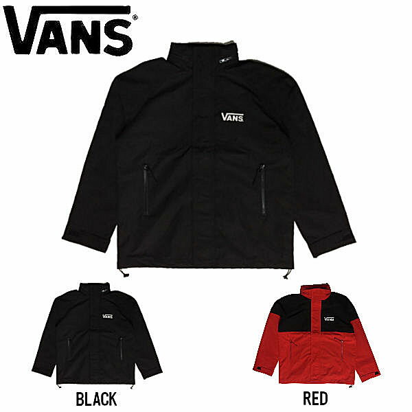 【VANS】バンズ 2019秋冬 Girls Mountain Parka 長袖 JK ロング マウンテンパーカー レディース S/M 2カラー BLACK RED【あす楽対応】