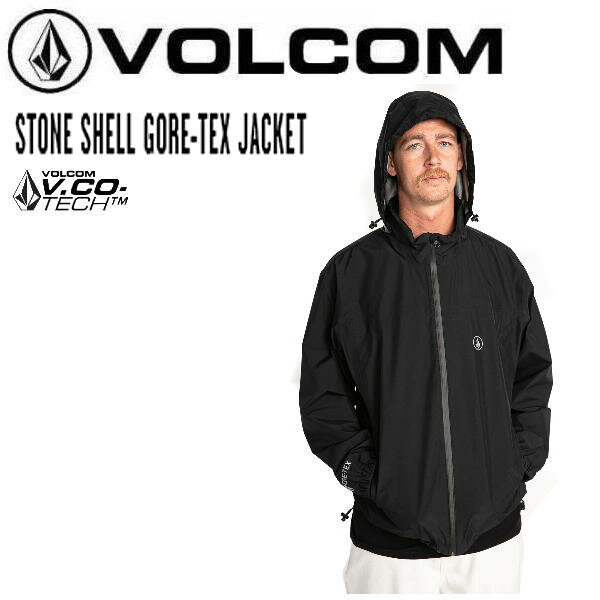 【VOLCOM】ボルコム 2022秋冬 STONE SHELL GORE-TEX JACKET メンズ ゴアテックス ジャケット ジップ フード ストリート アウトドア S/M/L/XL【正規品】【あす楽対応】