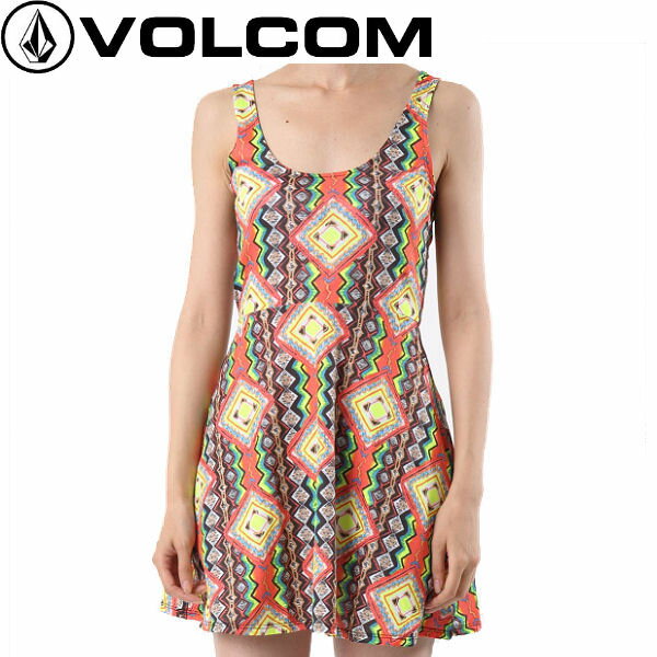 【VOLCOM】ボルコム 2015春夏 VLCM MESH RASH DRESS レディースラッシュドレス 水陸両用 ラッシュガード サーフィン 海水浴 S・M MLT【正規品】