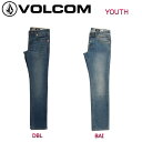 【VOLCOM】ボルコム2017秋冬 VORTA DENIM YOUTH キッズデニムパンツ 長ズボン 22-28 2カラー【正規品】