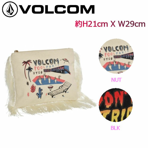 【VOLCOM】ボルコム2018春夏 SWINGING EASY CLUTCH レディースクラッチバッグ バック 鞄 2カラー【正規品】