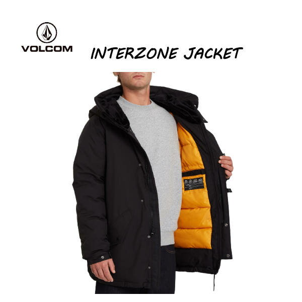 【VOLCOM】ボルコム 2021秋冬 INTERZONE JACKET メンズ ジャケット スノーボード スケートボード サーフィン S/M/L/XL ONECOLOR【正規品】【あす楽対応】