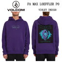 ボルコム 2021秋冬 FA MAX LOEFFLER PO メンズ フーディー パーカー スケートボード トップス ストリート S/M/L/XL ONECOLOR 