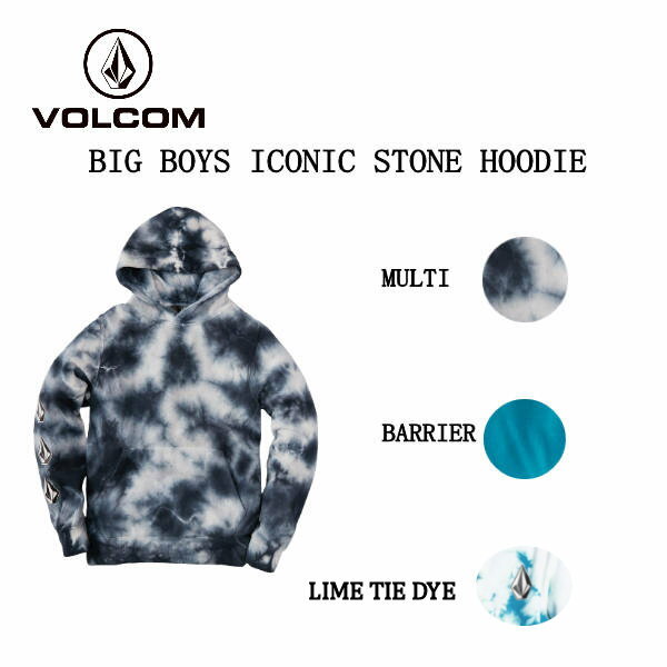 【VOLCOM】ボルコム 2022春 BIG BOYS ICONIC STONE HOODIE キッズ トレーナー スウェット スノーボード スケートボード アウトドア S/M/L/XL 3カラー【正規品】【あす楽対応】