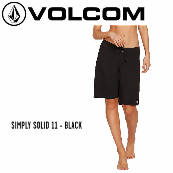 【VOLCOM】ボルコム 2020春夏 SIMPLY SOLID 11 BOARDSHORTS レディース ボードショーツ サーフパンツ パンツ ボトムス ラッシュガード サーフィン ブラック【あす楽対応】
