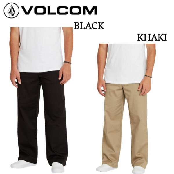 VOLCOMۥܥ륳2021ղ LOOSE TRUCKS CHINO PANT  󥰥ѥ ȥܡ ե 28/30/32/34 BLK / KHAʡۡڤб