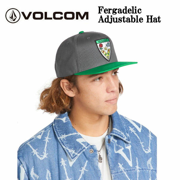 【VOLCOM】ボルコム 2024秋冬 Fergadelic Adjustable Hat メンズ キャップ 帽子 スナップバック ストリート スケートボード スケボー キャンプ ONESIZE【正規品】