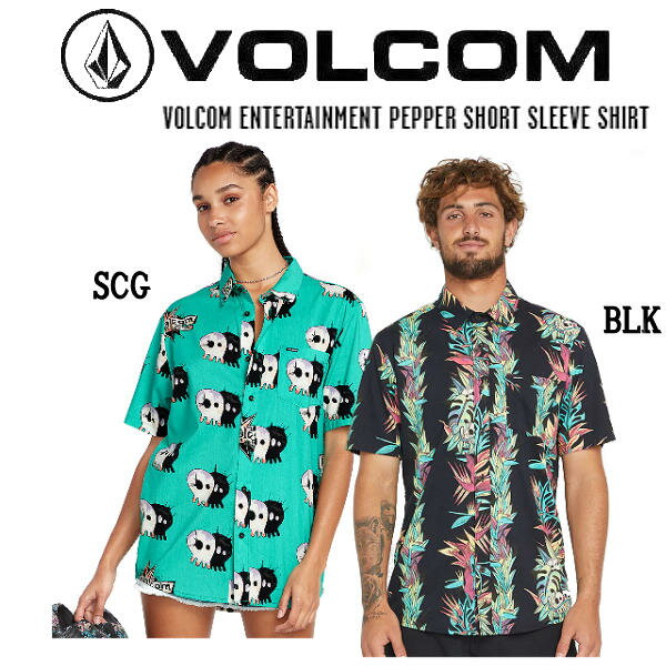 VOLCOMۥܥ륳 2023ղ VOLCOM ENTERTAINMENT PEPPER SHORT SLEEVE SHIRT   Ⱦµ ȥܡ ȥɥ M/L/XL 2顼ʡۡڤб